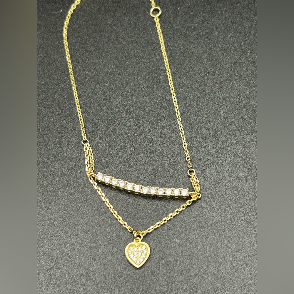 Gold Heart Pendant Bracelet💖
